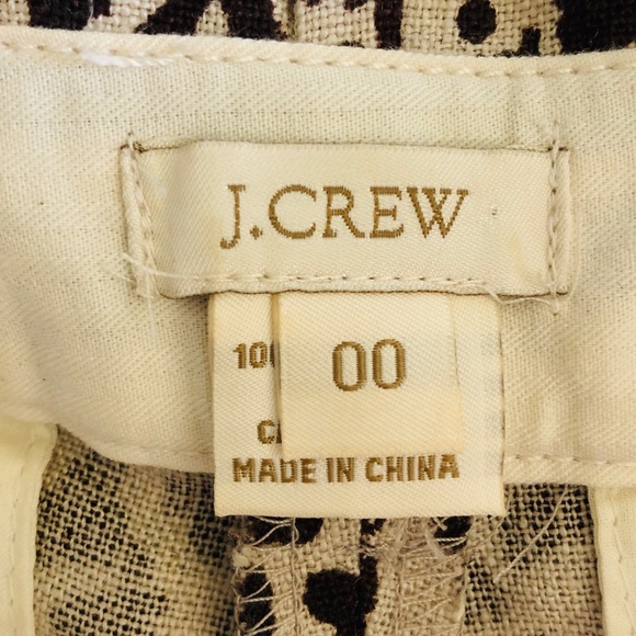 J. Crew Cheetah Print Linen Shorts - Picture 3 of 3